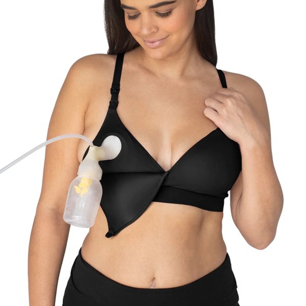 NWOT Minimalist Hands-Free Pumping & Nursing Plunge Bra